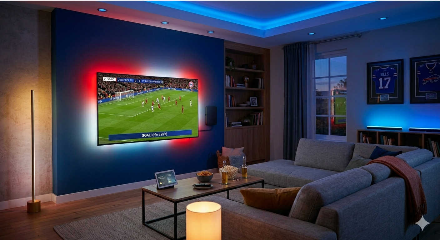 Smart Home Lighting Setup for Watching Sports Matches