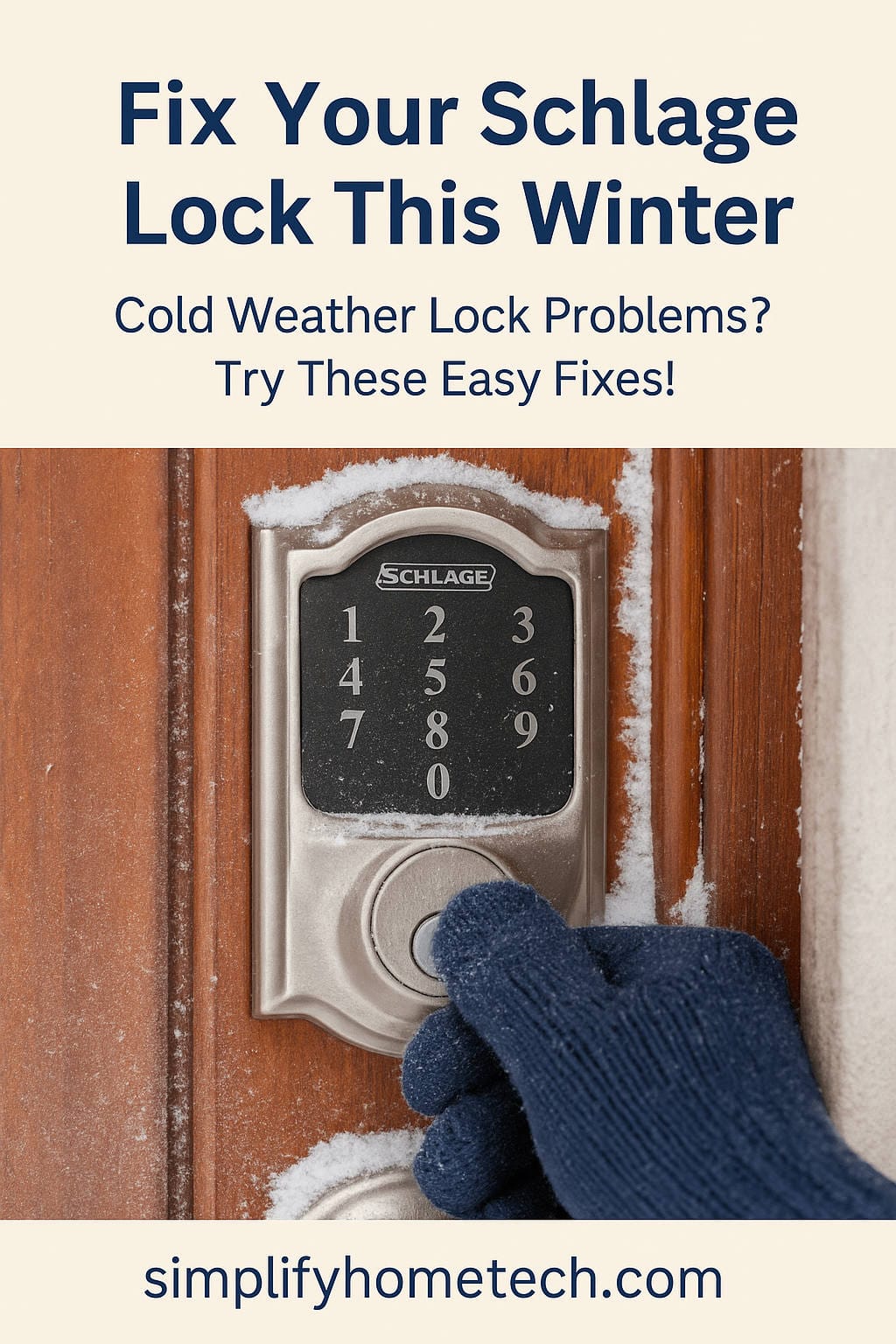 Why Your Schlage Keypad Lock Fails in the Cold & How to Fix It Fast