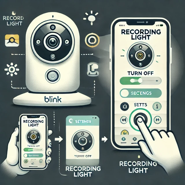 How to Turn Off the Recording Light on Blink Camera? Image Credit : AI