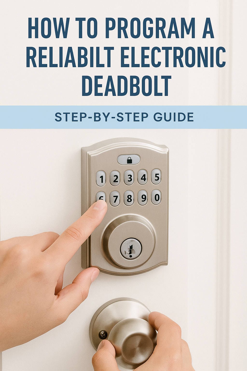 How to Program a Reliabilt Electronic Deadbolt