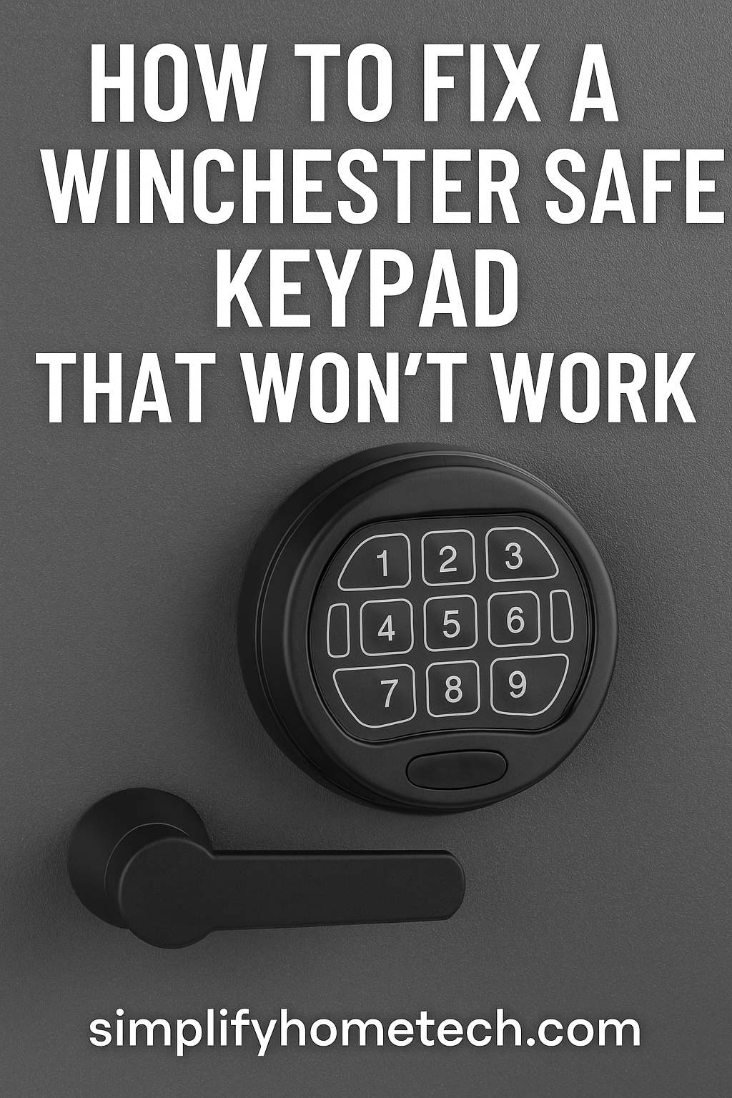 Winchester Safe Keypad Not Working
