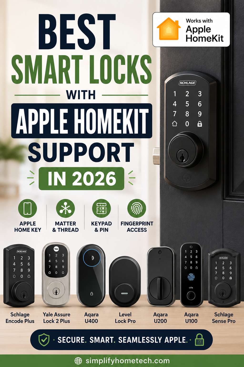 Best HomeKit Smart Locks in 2026