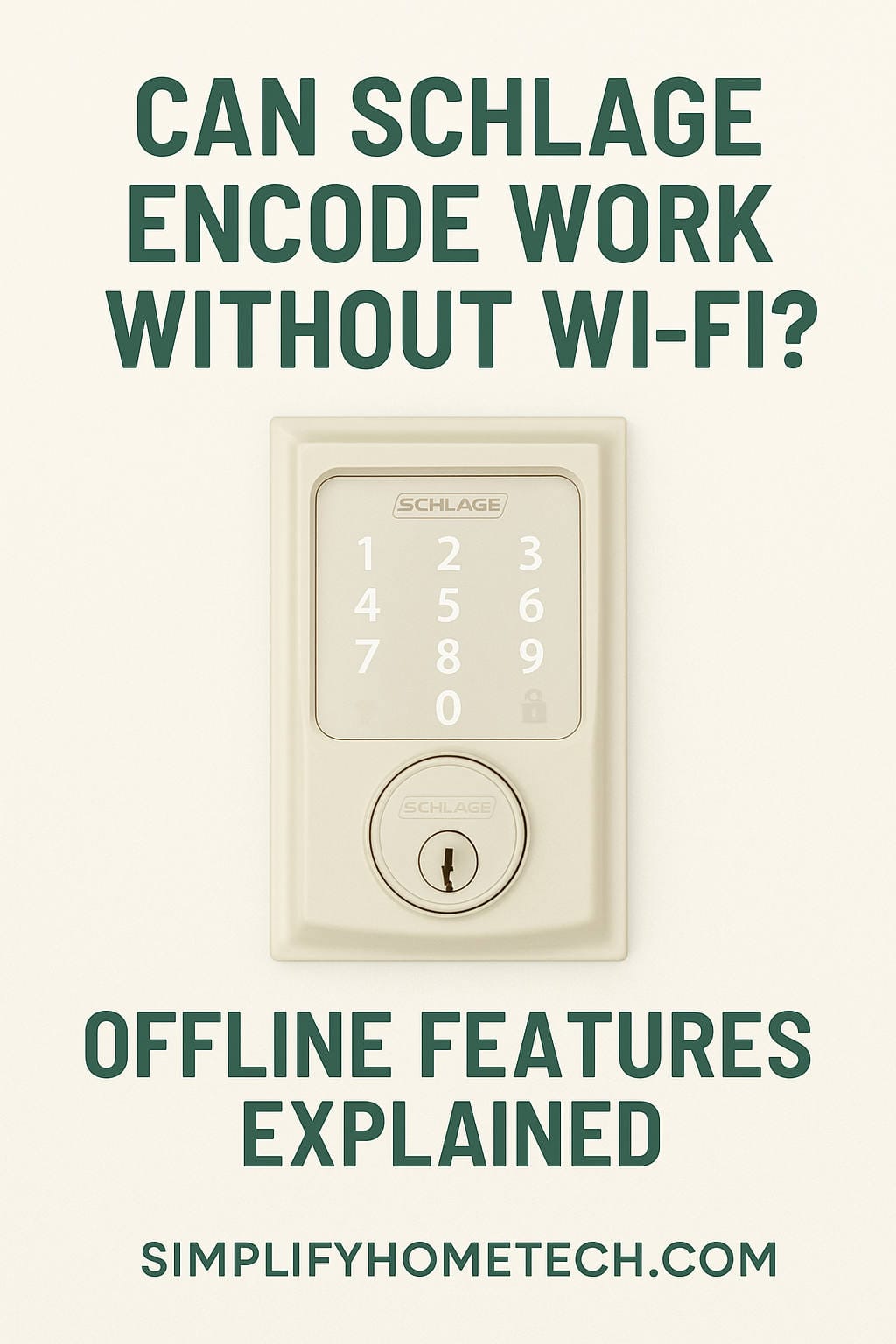 Can Schlage Encode Work Without Wi-Fi? Offline Features Explained