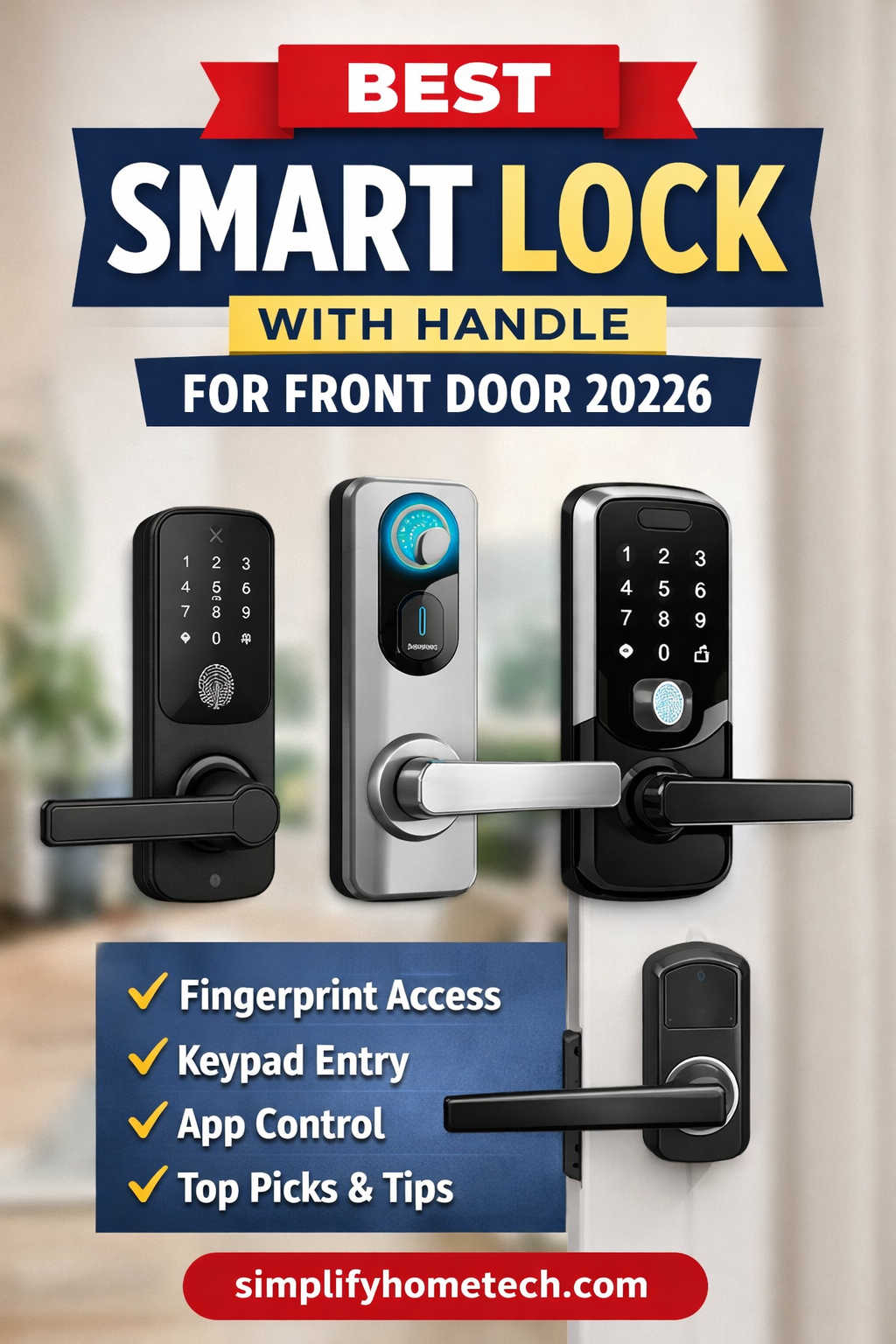 Best Smart Lock with Handle for Front Door 2026