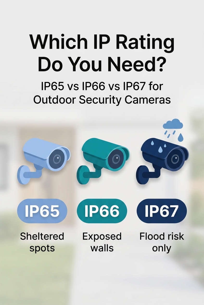 IP65 vs IP66 vs IP67: Which Outdoor Security Camera Rating Do You Need?